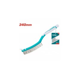 TOTAL WIRE BRUSH 340MM WITH SHOVEL KNIFE TAC38051 TOTAL ΣΥΡΜΑΤΟΒΟΥΡΤΣΑ ΧΕΙΡΟΣ 340MM TAC38051